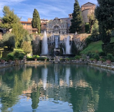 villa d'este a Tivoli con cascate e laghetto